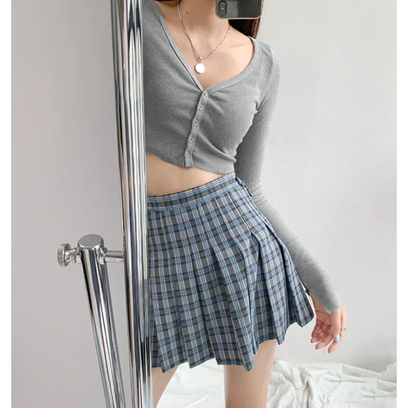 Academia plaid skirt