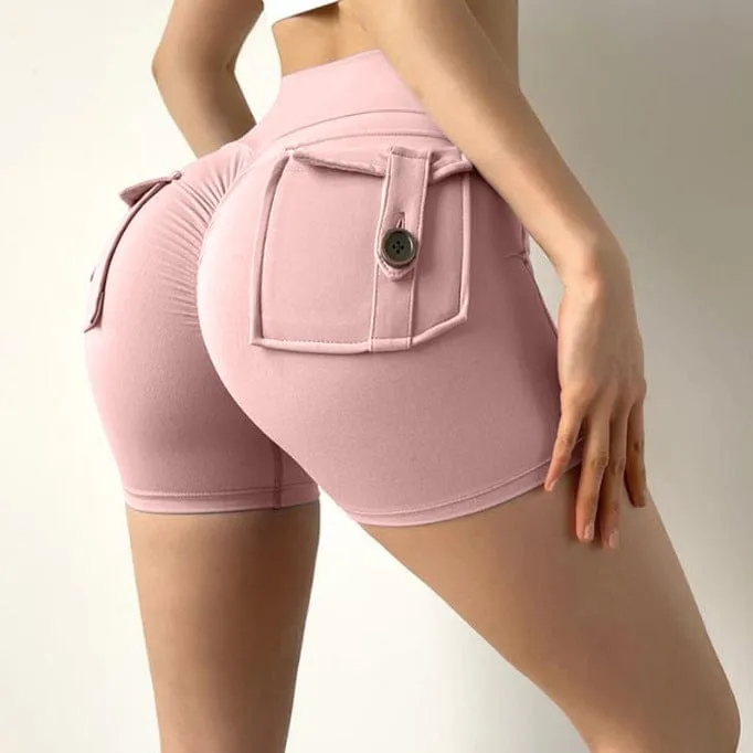 Allrj High Waist Pocket shorts