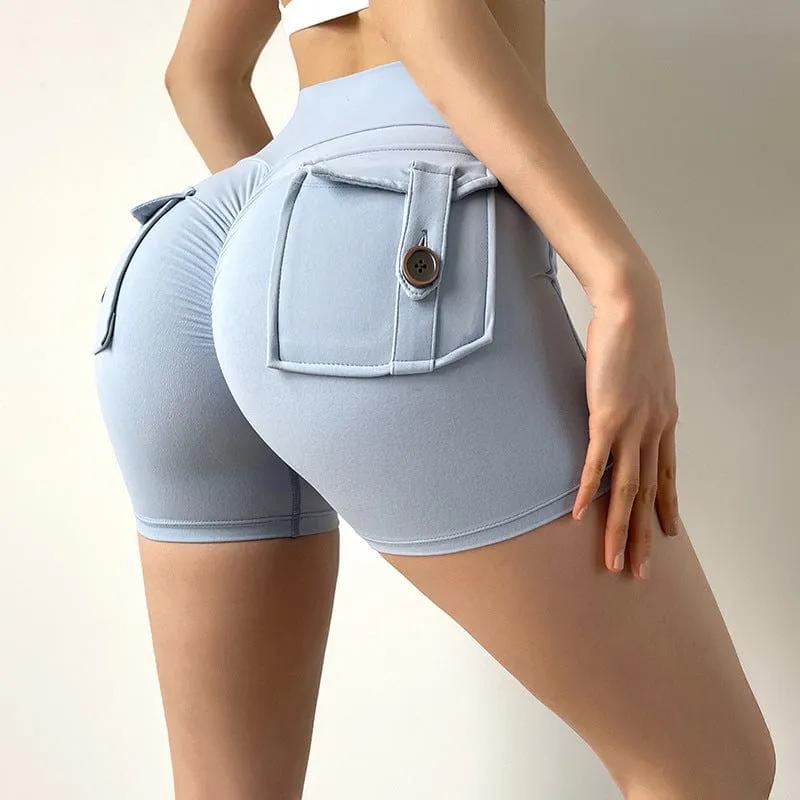 Allrj High Waist Pocket shorts