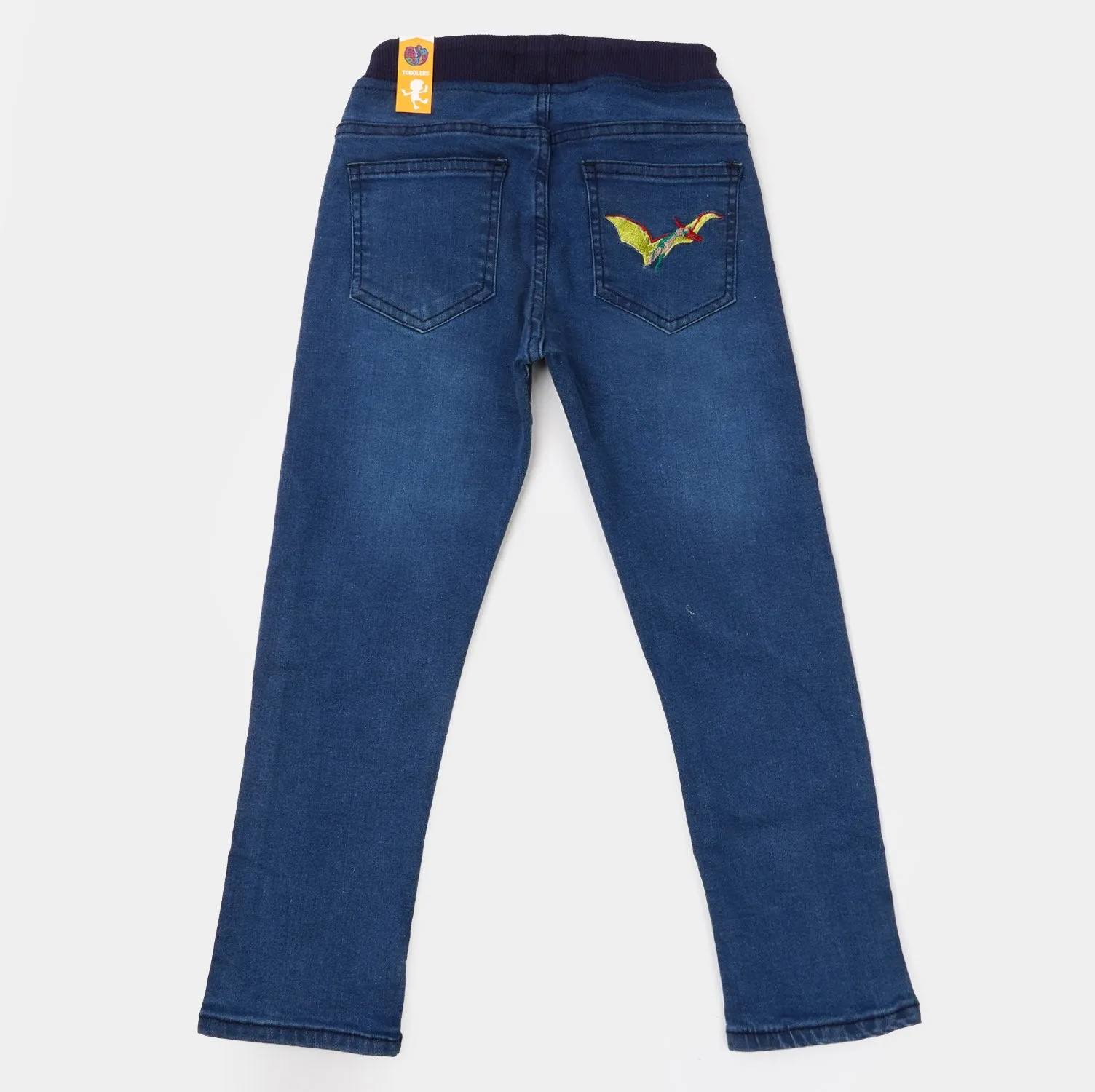 Boys Denim Pant Dino EMB - DARK BLUE