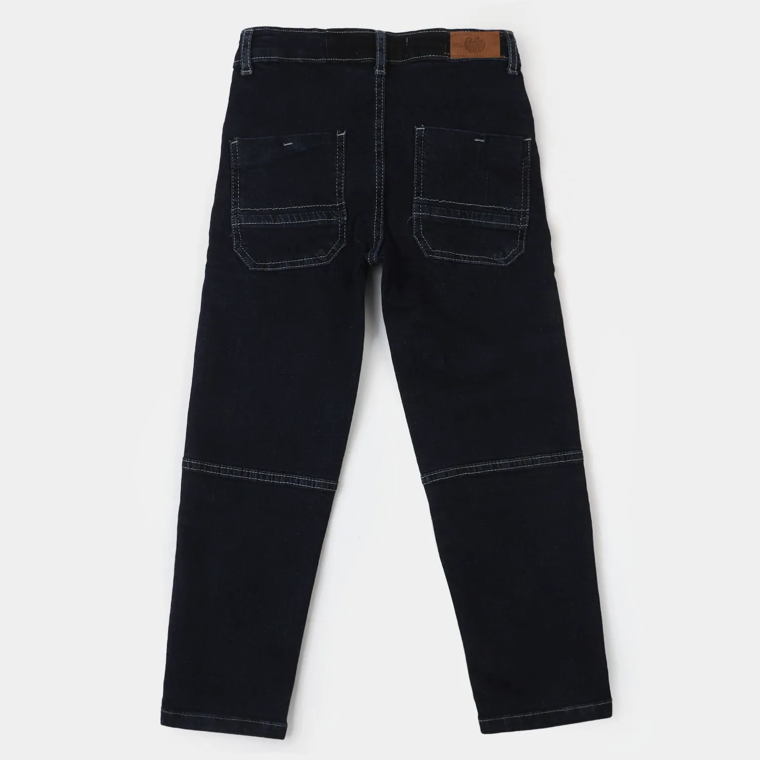 Boys Denim Stretch Pant Black Cut - Dark Blue