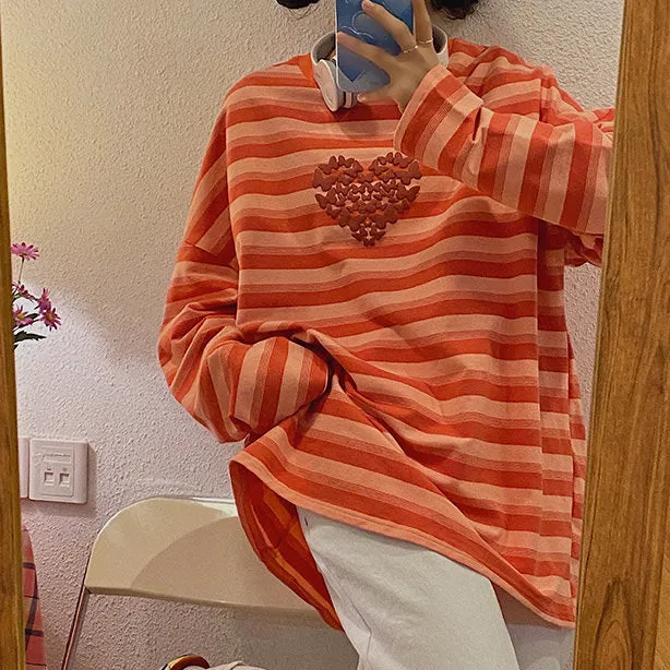 Butterfly Striped Long Sleeve Tee