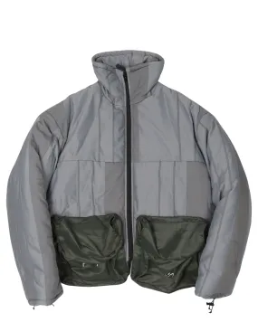 Cargo Puffer Jacket detachable pockets