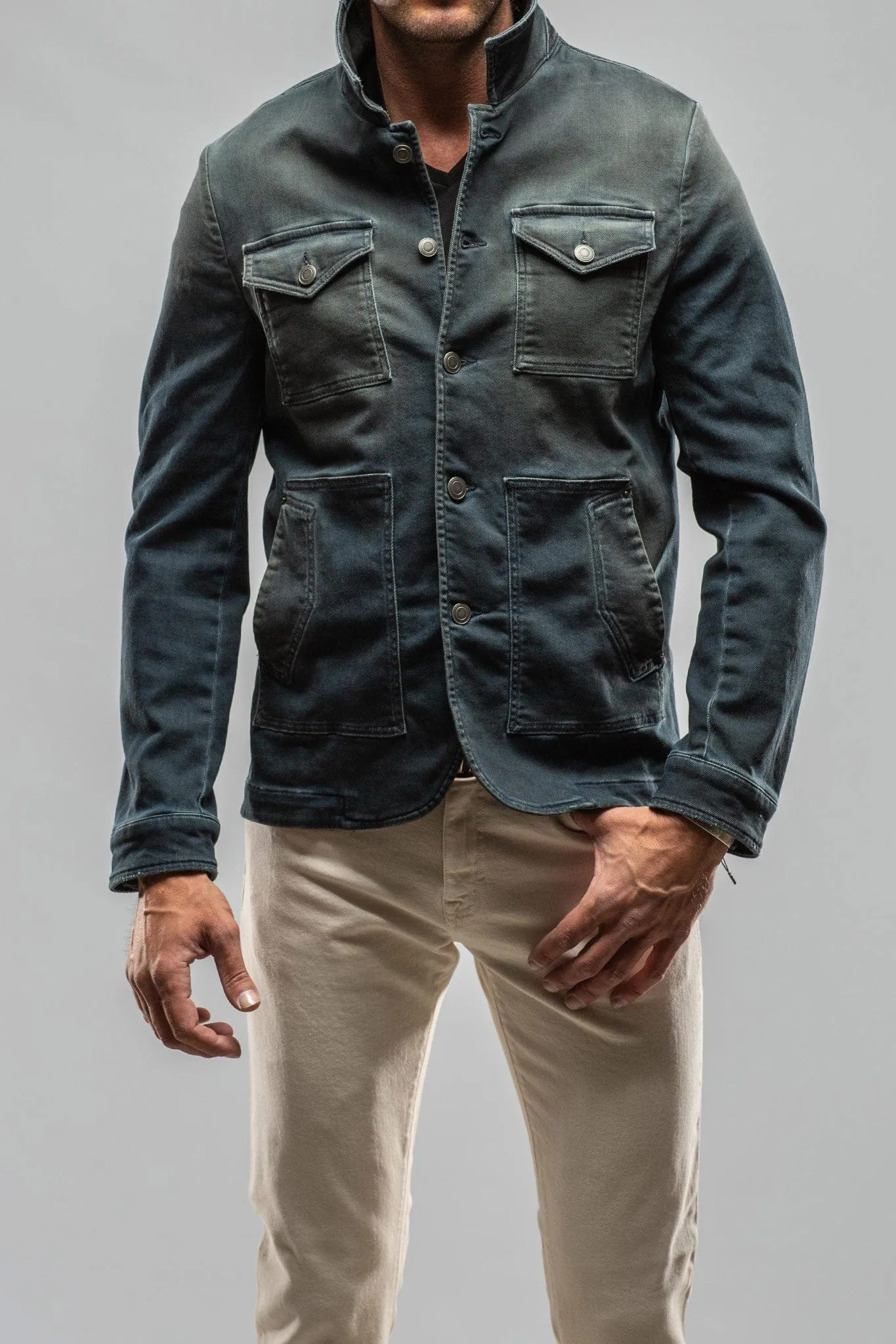 Chase Denim Jacket In Anthracite