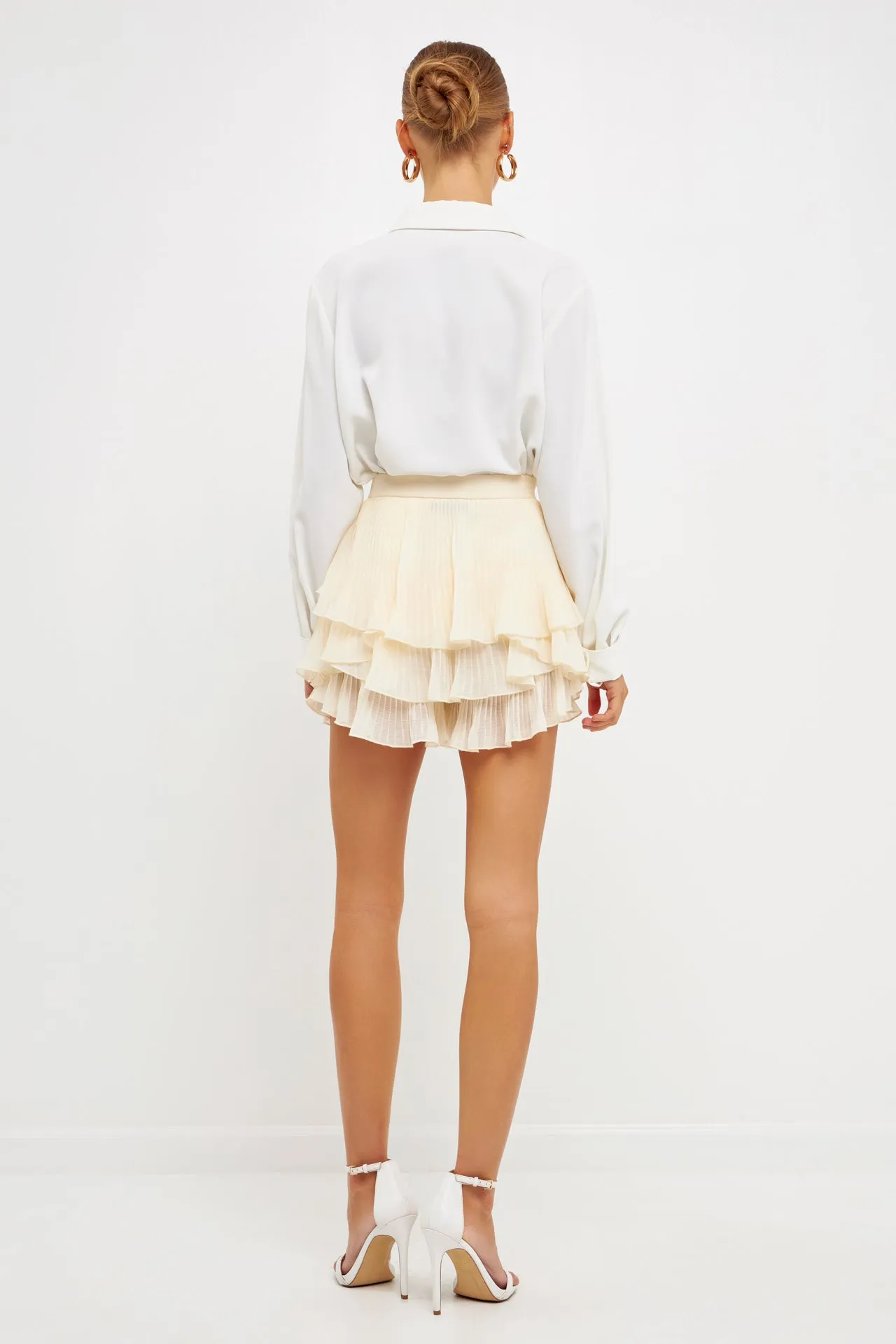 Chiffon Pleated Skort