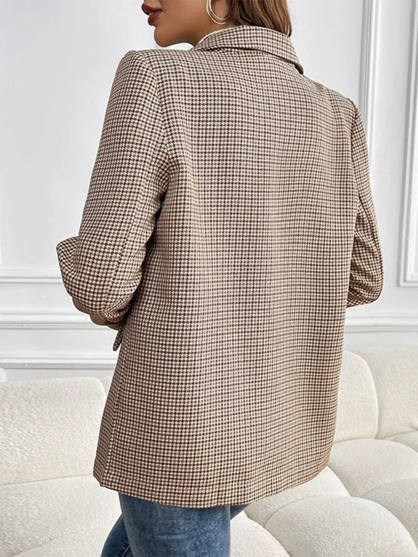 Classic Houndstooth Women's Blazer