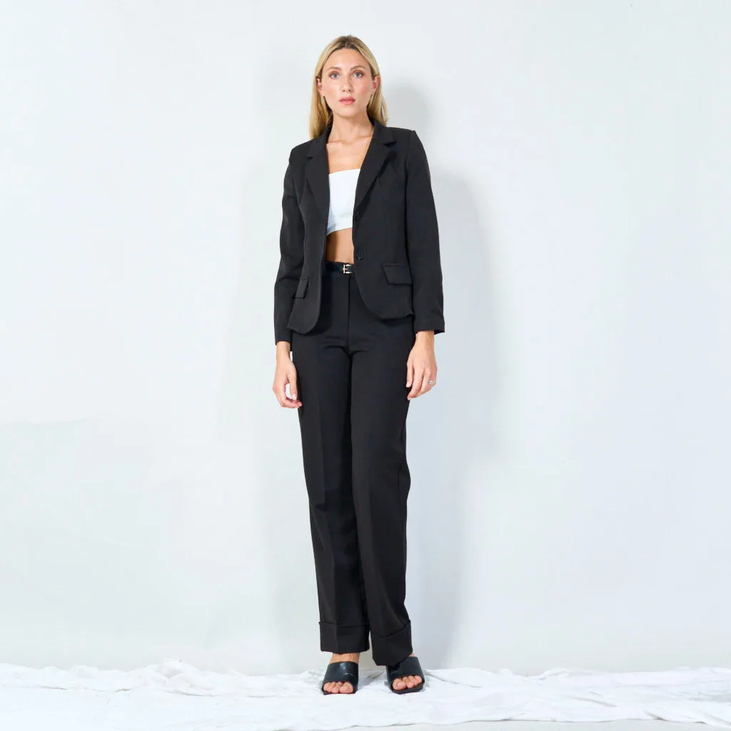 Classic tailored blazer with pockets wholesale