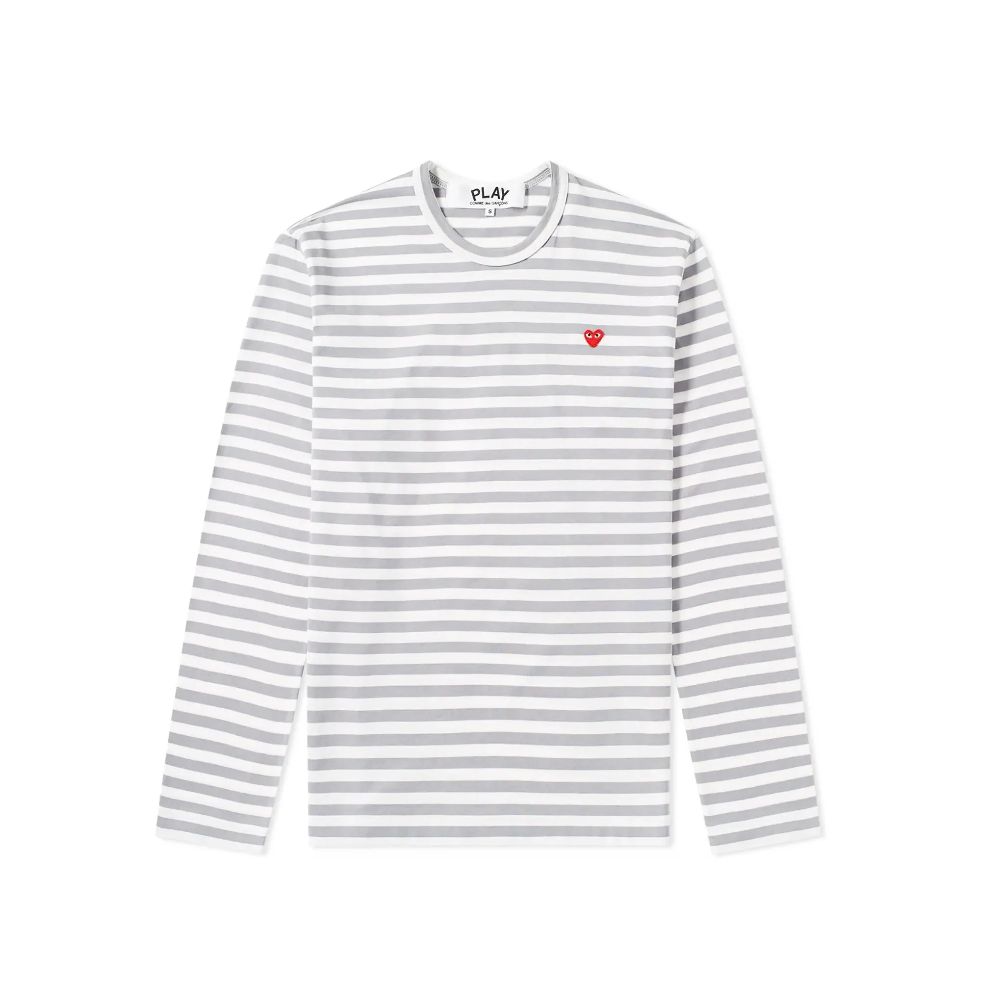 Comme des Garcons PLAY Womens LS Striped Tee