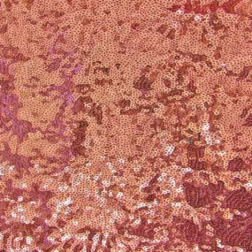 Dusty Rose Mini Disc All Over Sequin Nylon Mesh Fabric