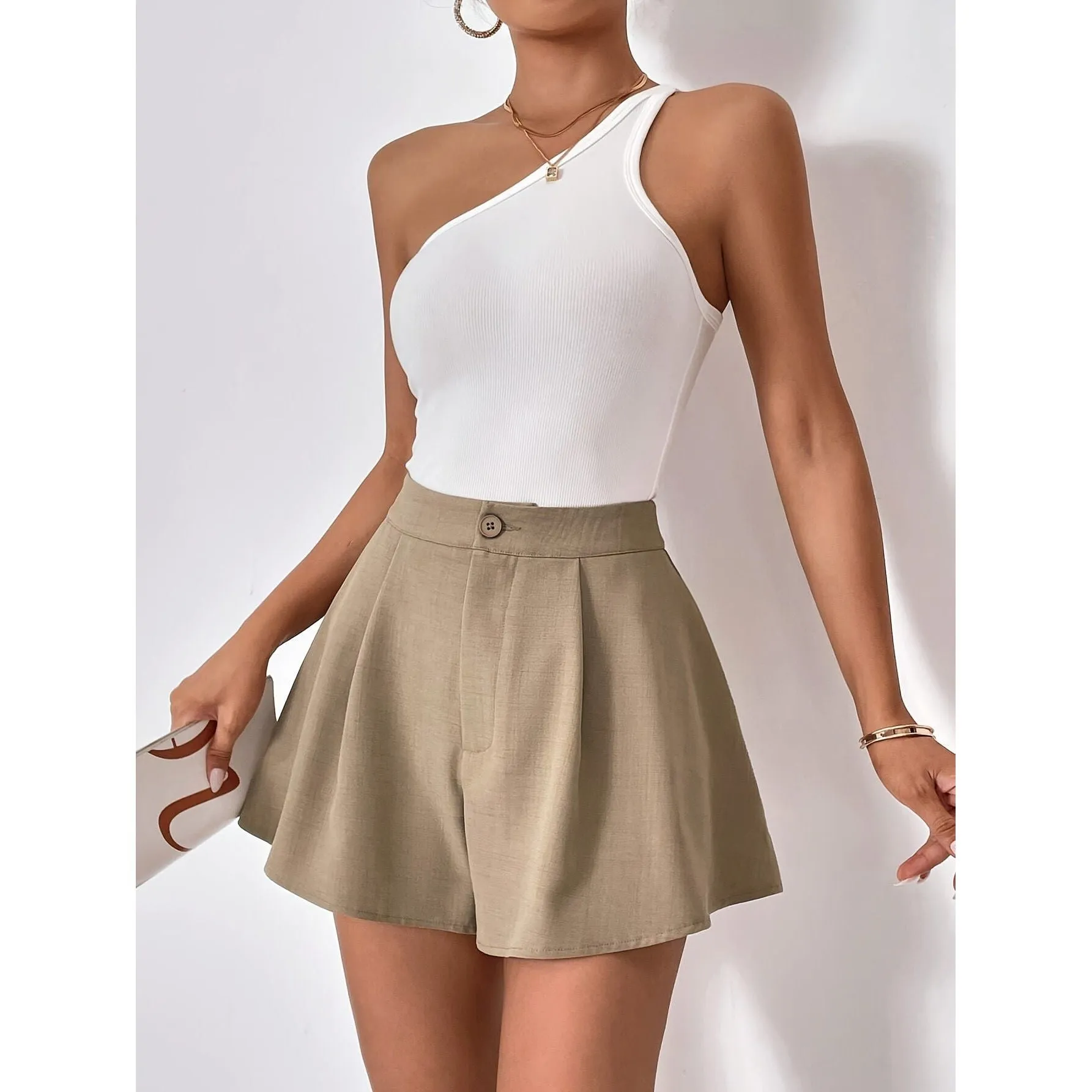 High waist elegant shorts