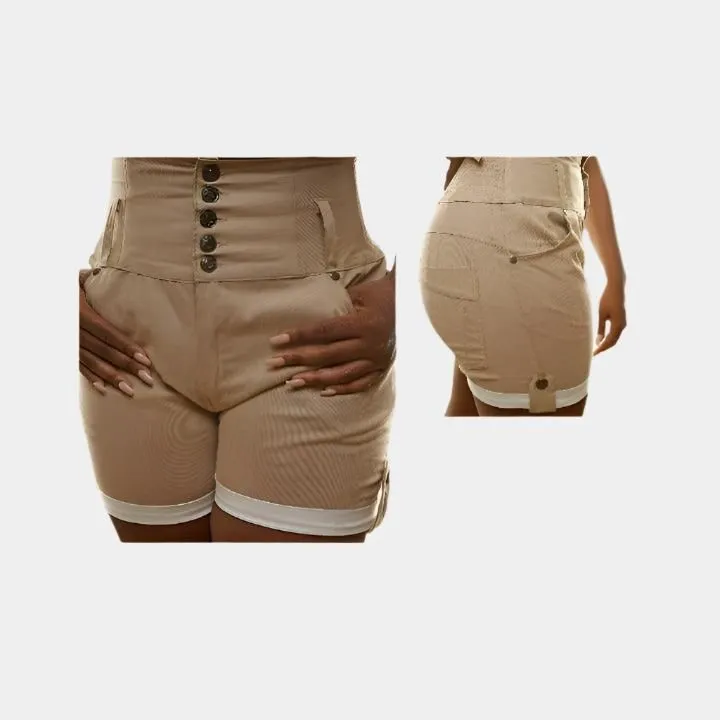 High Waist Walking Shorts