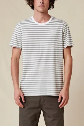 Horizon Striped Tee - White