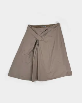 Jil Sander Pleated Grey Skirt 2000's