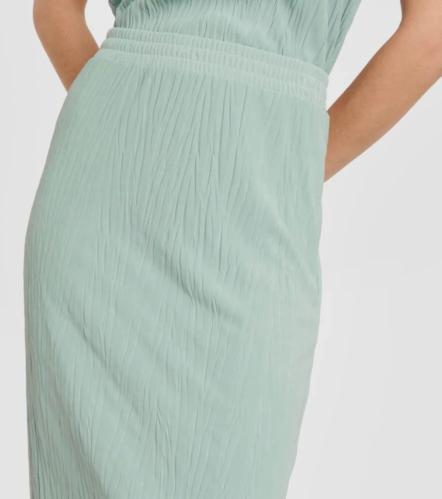 Leisure Carnia pleated jersey midi skirt MAX MARA, green