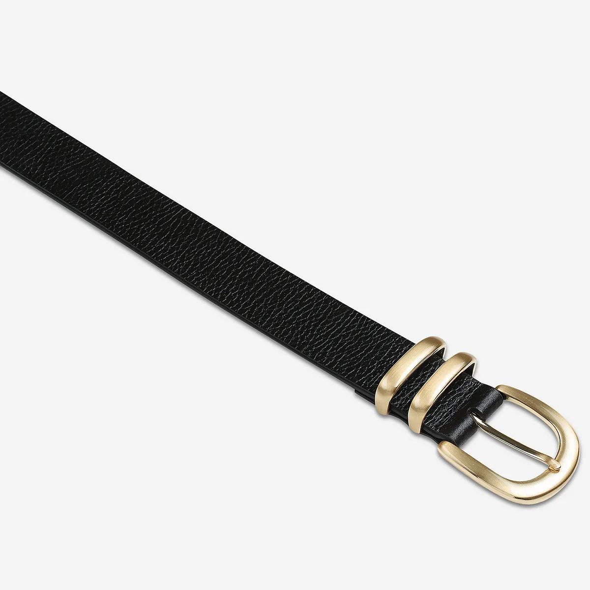 Let It Be Belt - Black/Gold