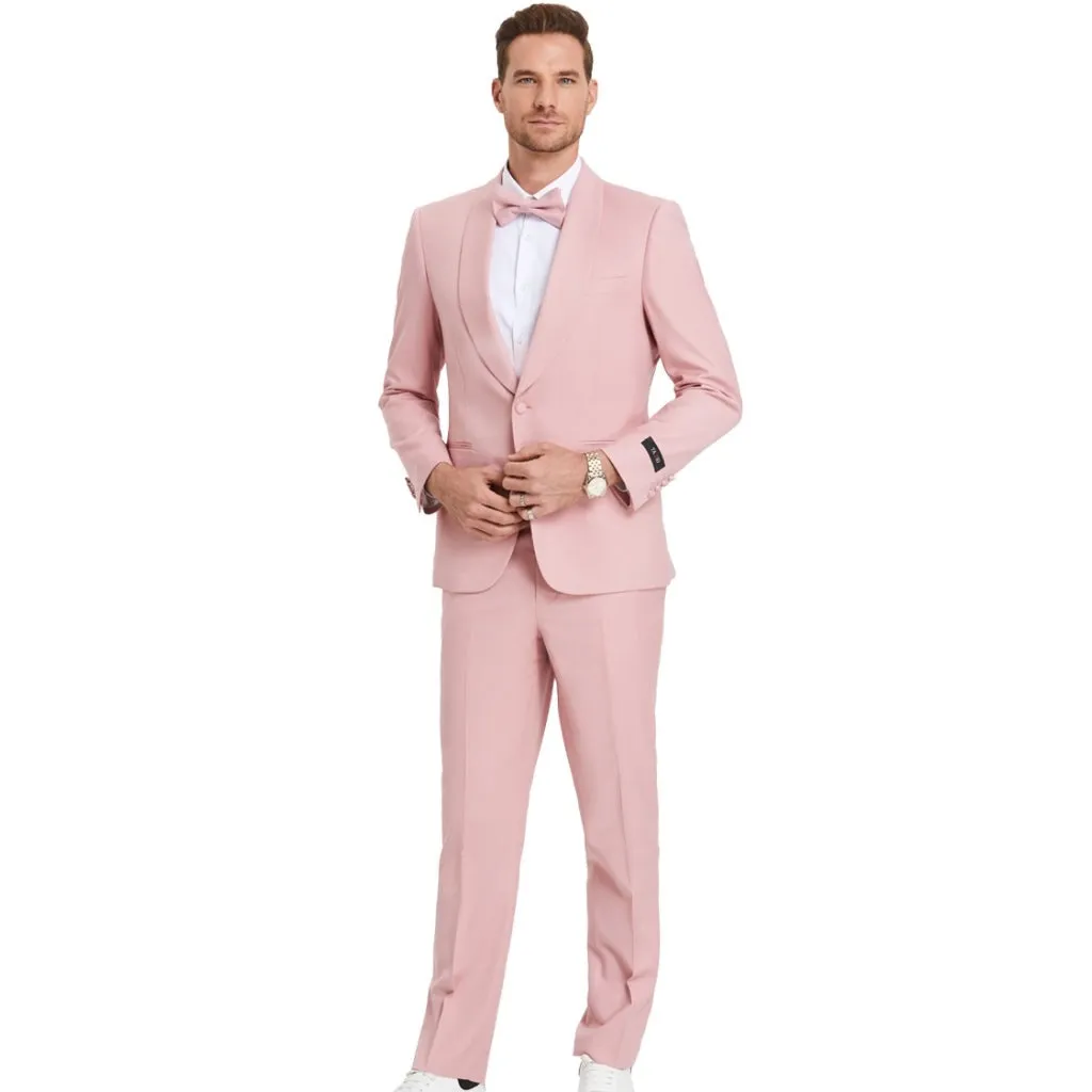 Light Blush Tuxedo with Matching Bowtie