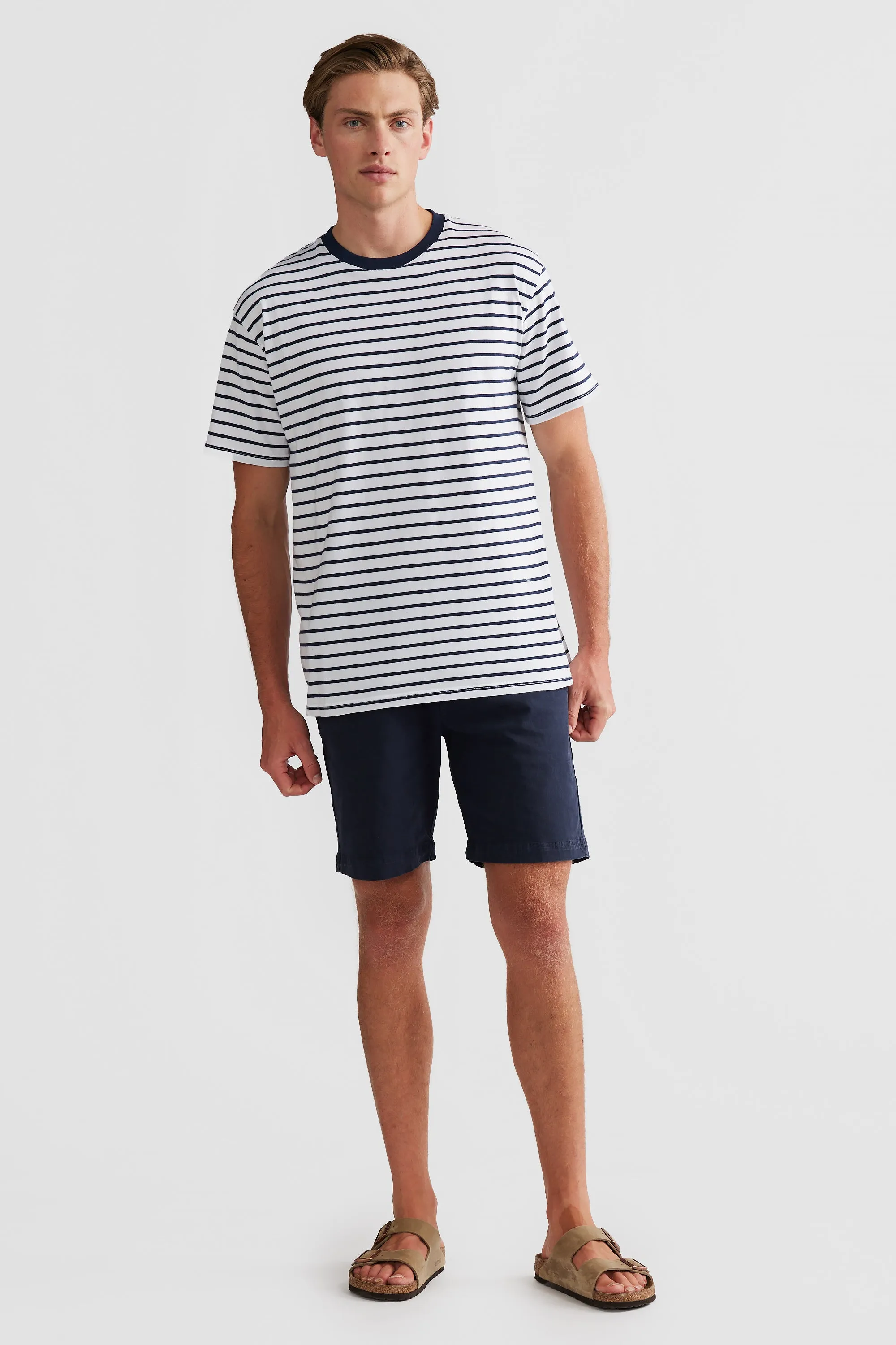 Louis Stripe T Shirt White