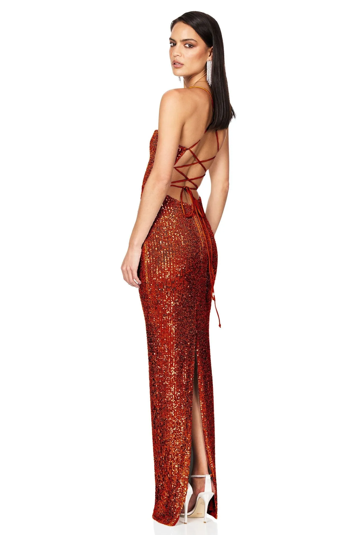 Lumina Lace Back Gown