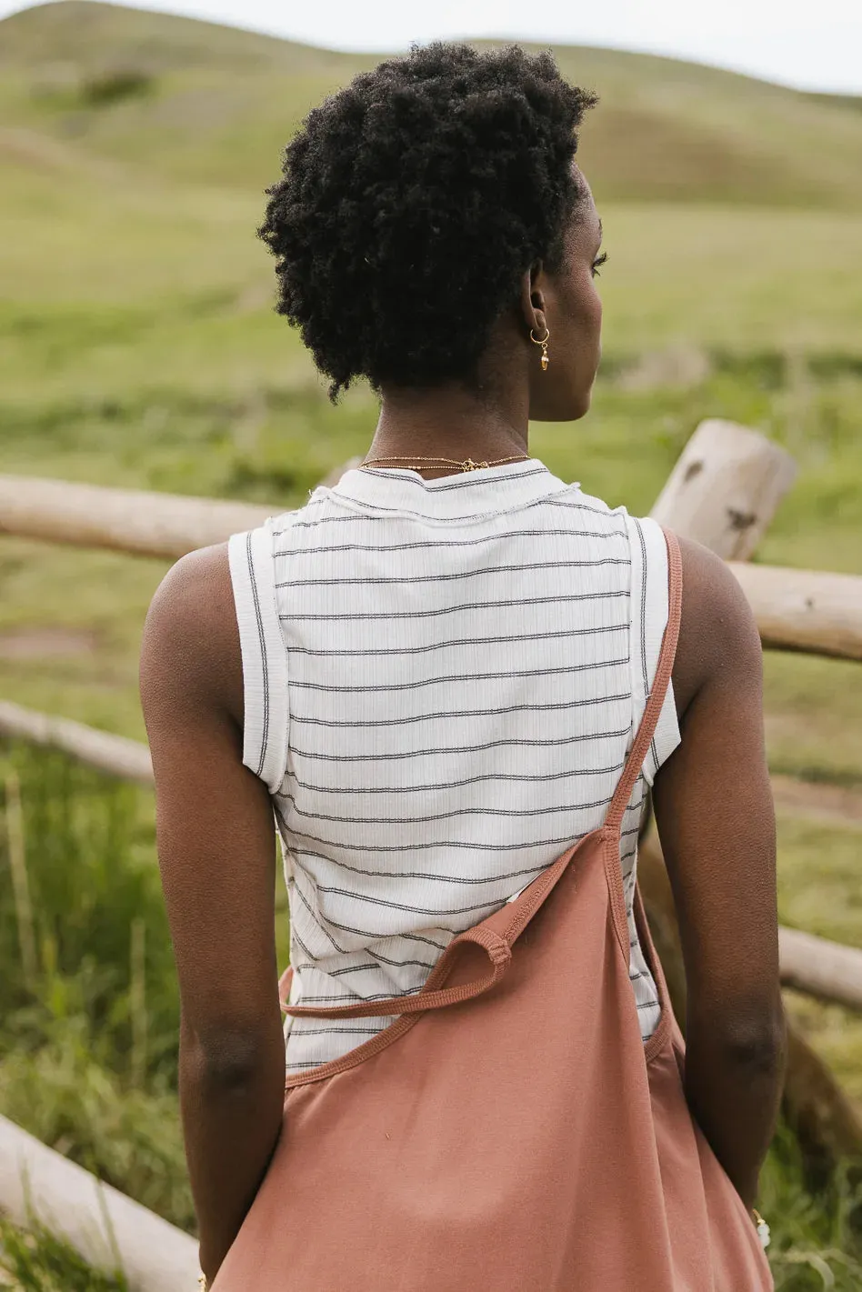 Milo Striped Ribbed Tank