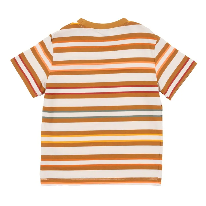 Noruk Ivory Stripe Jeep Short Sleeve Tee - Select Size