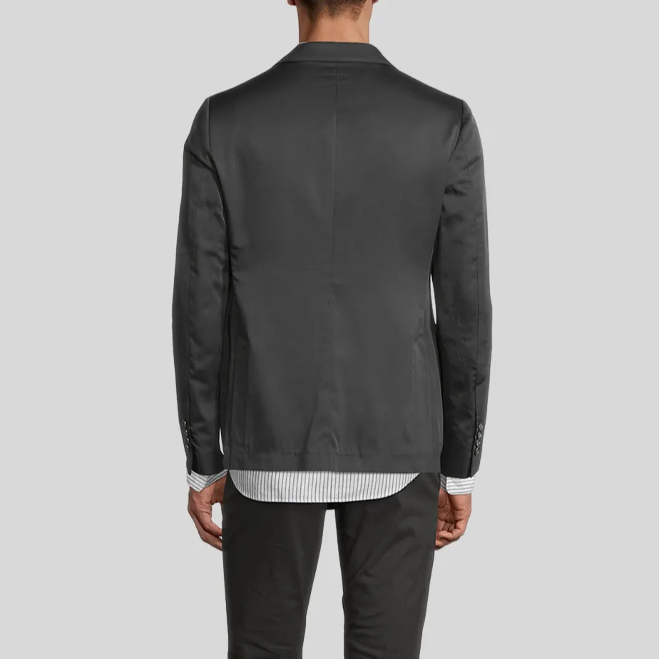 Peak Lapel Tailored Jacket - Black