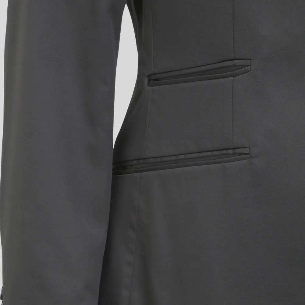 Peak Lapel Tailored Jacket - Black