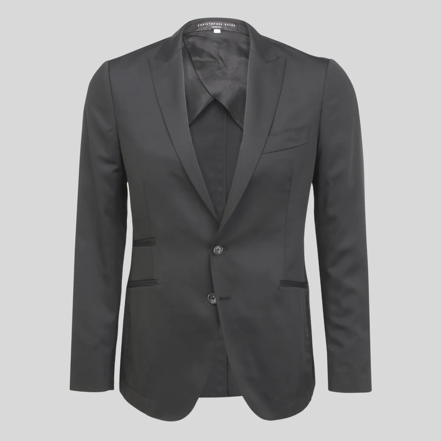 Peak Lapel Tailored Jacket - Black