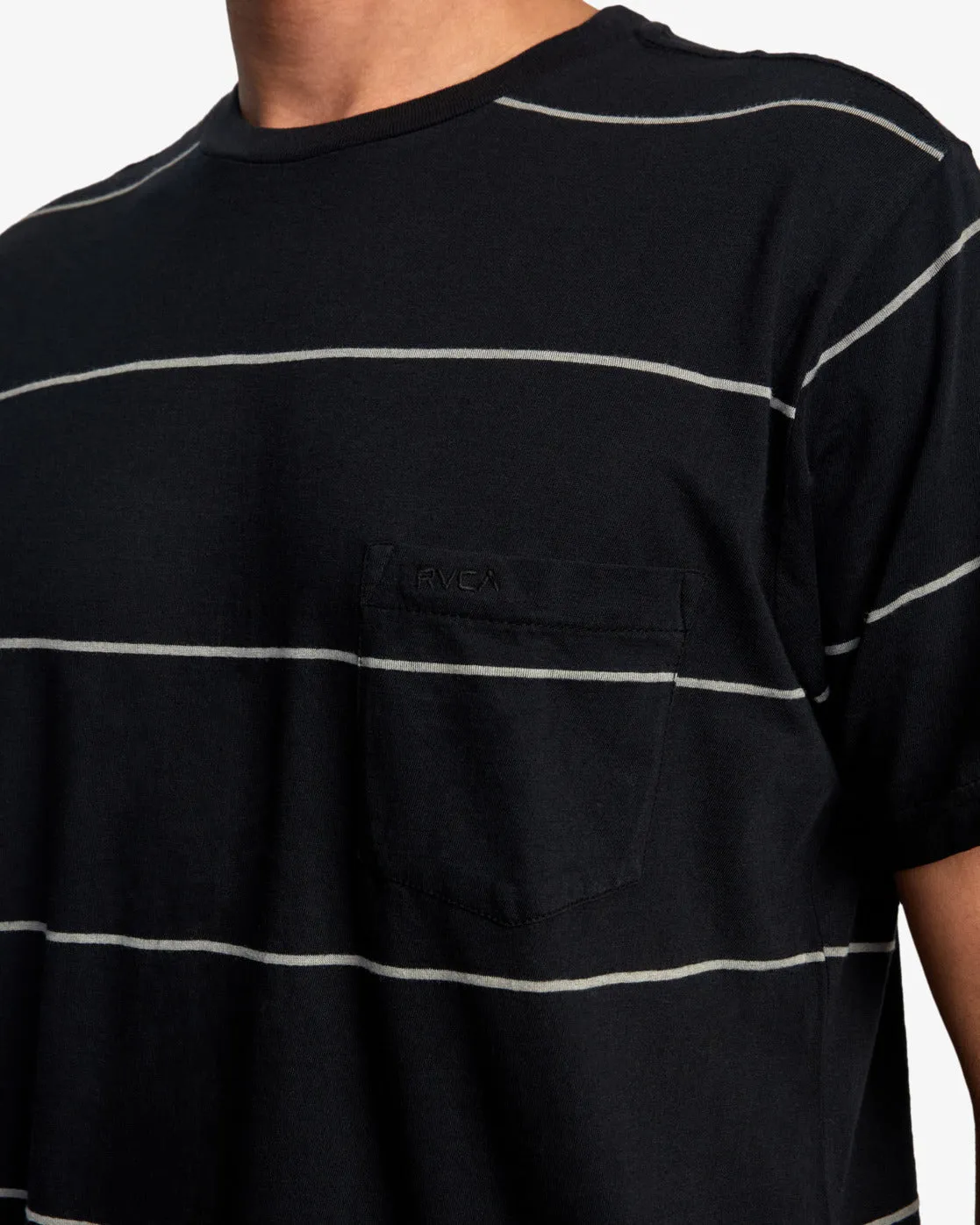 PTC Pigment Stripe Tee - Pirate Black