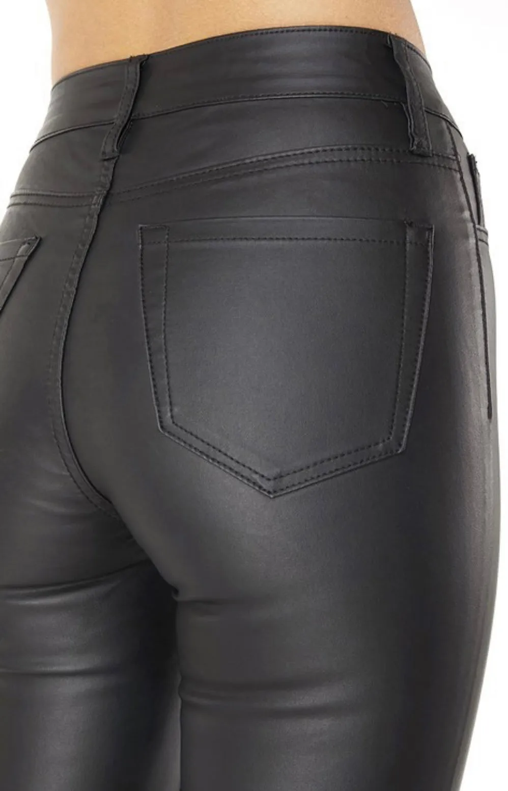 Pu Leather Skinny Pants