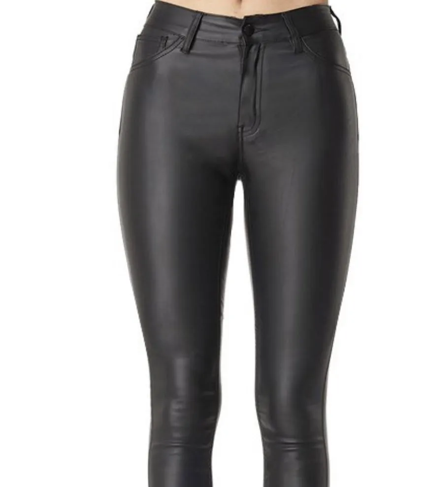 Pu Leather Skinny Pants