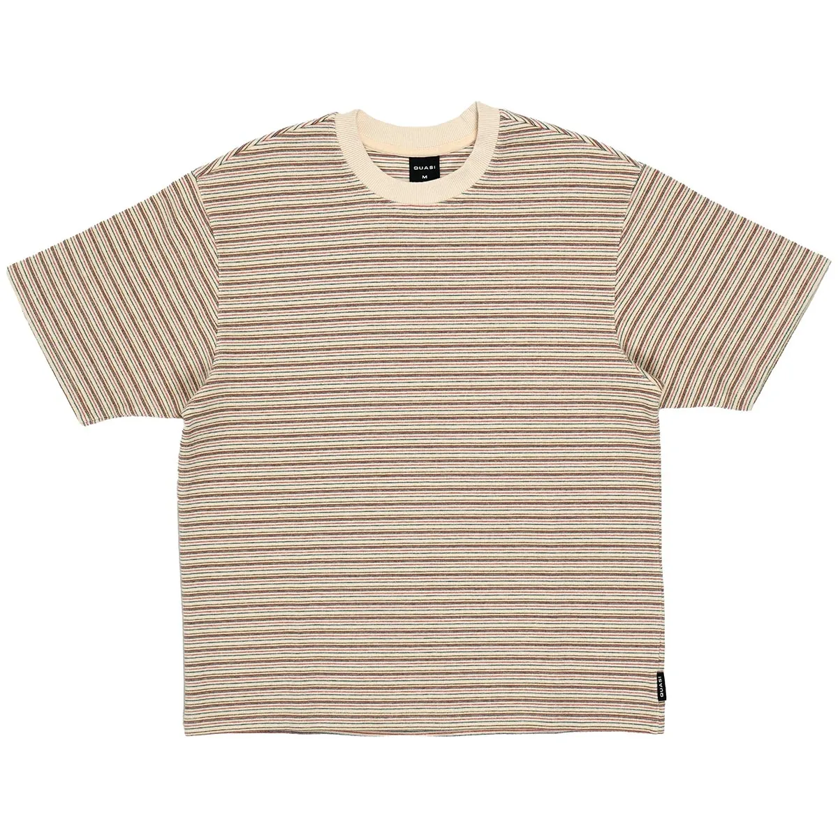 Quasi - Sync Striped Tee Cream