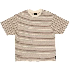 Quasi - Sync Striped Tee Cream