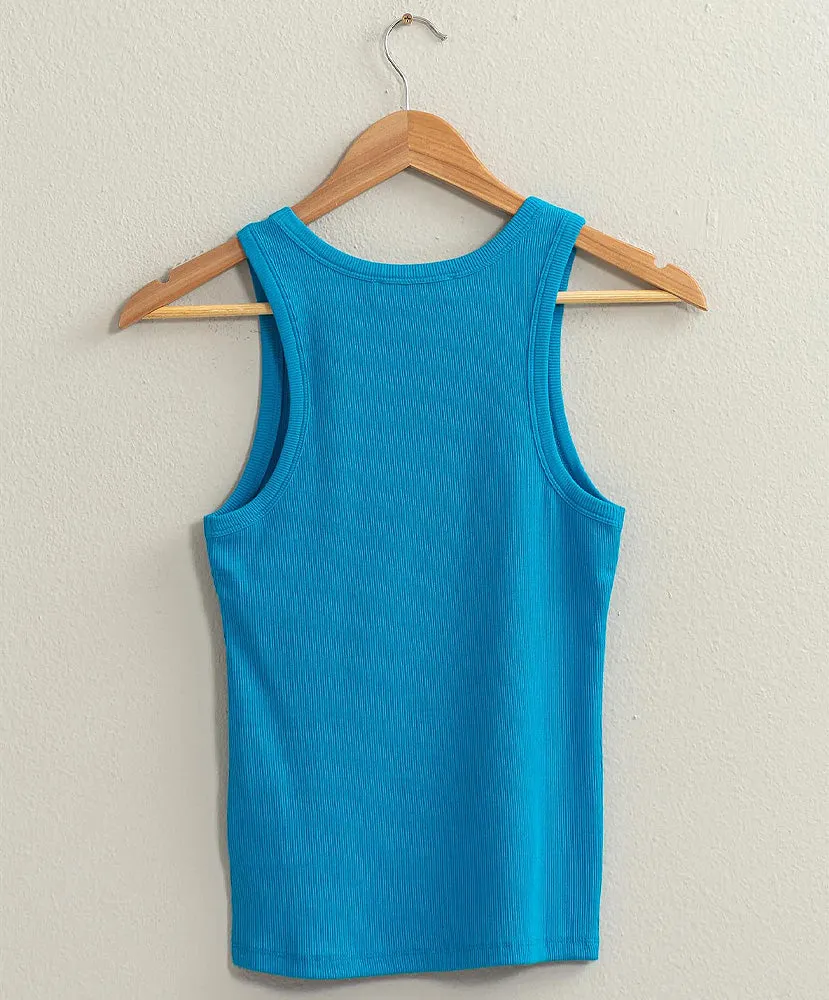 Radiant Ribbed Tank Top