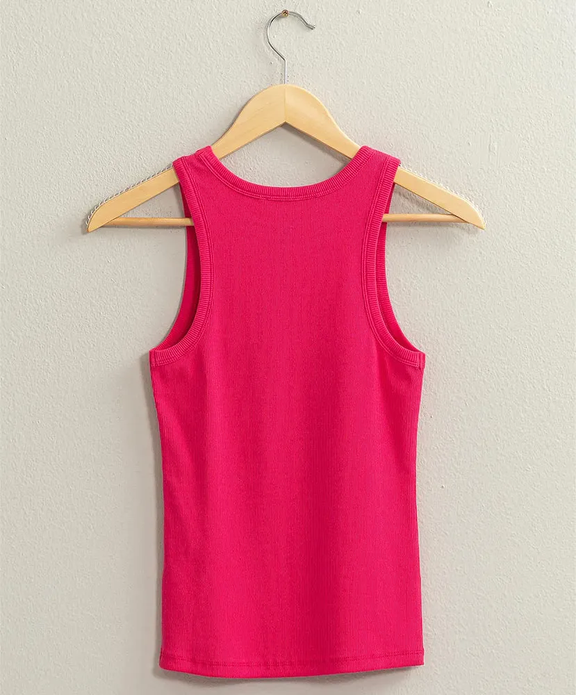 Radiant Ribbed Tank Top