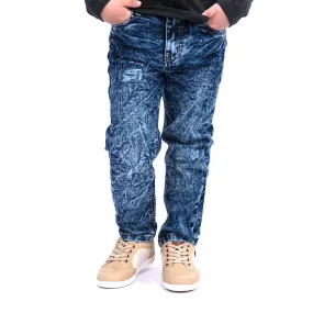 Random Denim Pant For Boys - Mid Blue