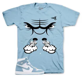 Retro 1 Denim Raging Face Shirt