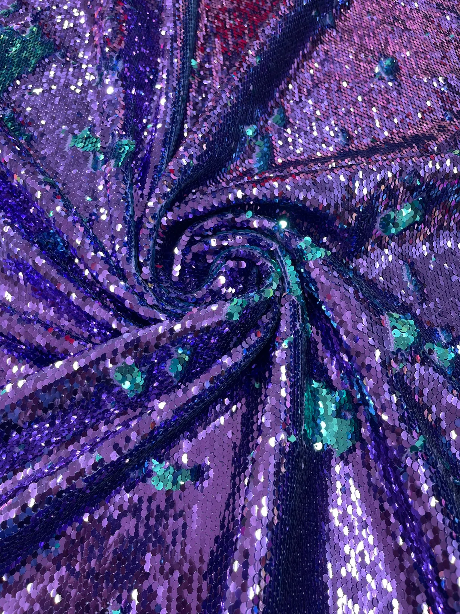 REVERSIBLE SEQUIN FABRIC (By The Yard)