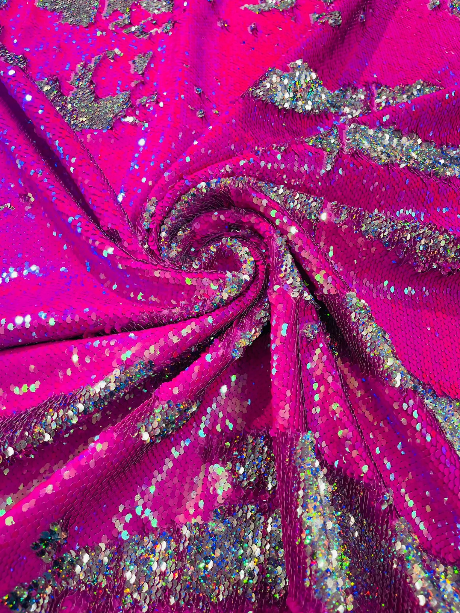 REVERSIBLE SEQUIN FABRIC (By The Yard)