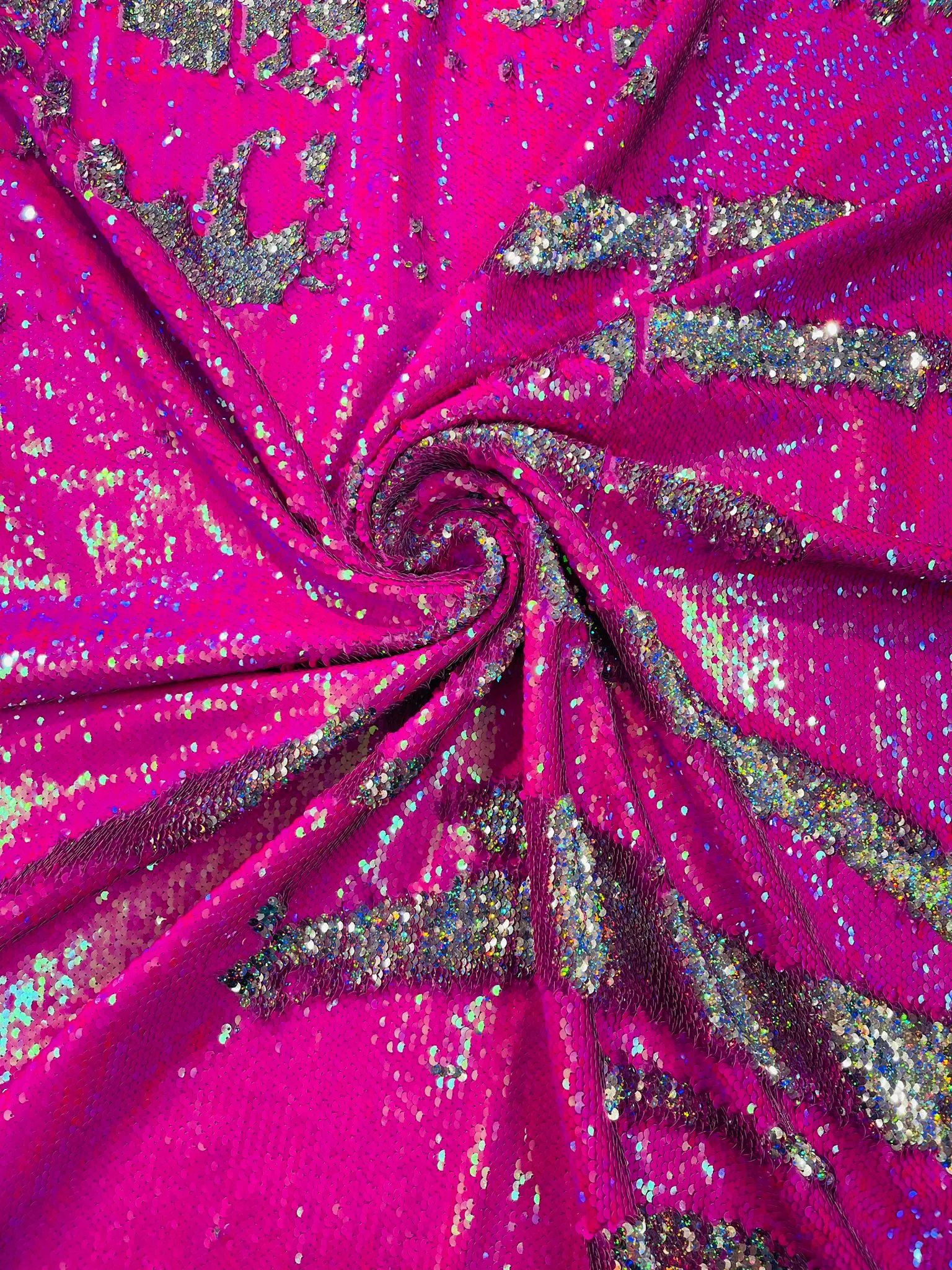 REVERSIBLE SEQUIN FABRIC (By The Yard)