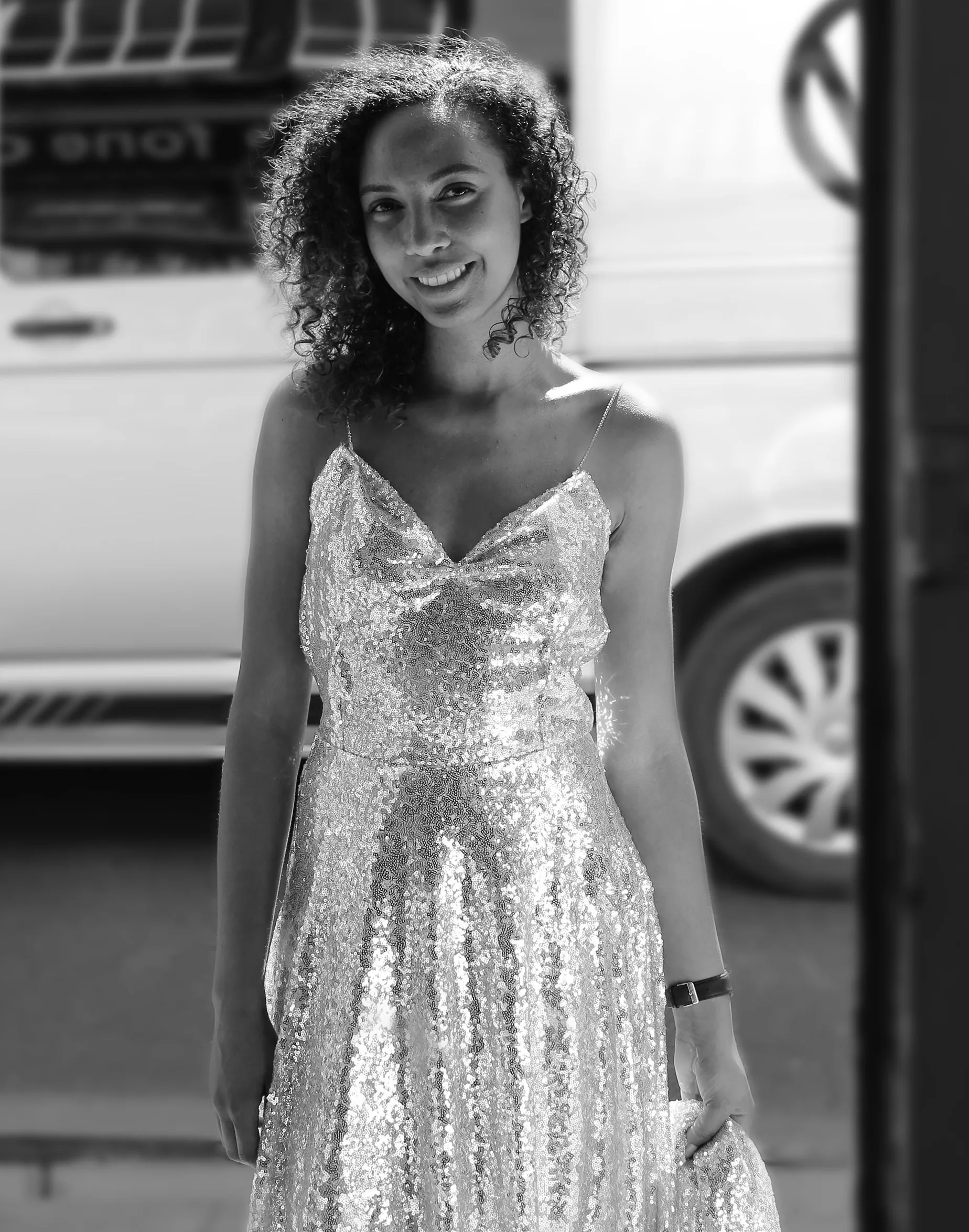 Skye - Sequin Bespoke Cowl Back Gown