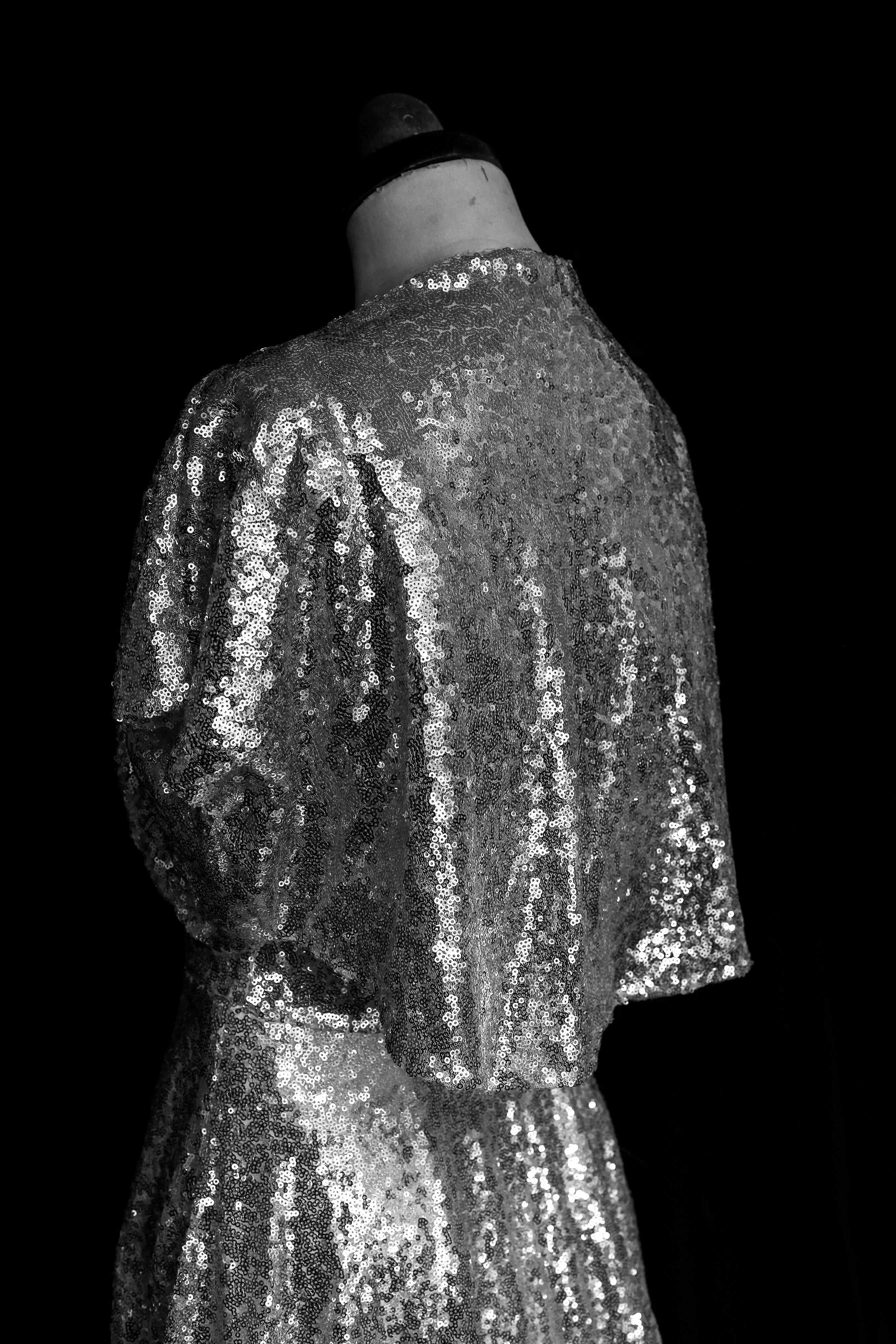 Skye - Sequin Bespoke Cowl Back Gown