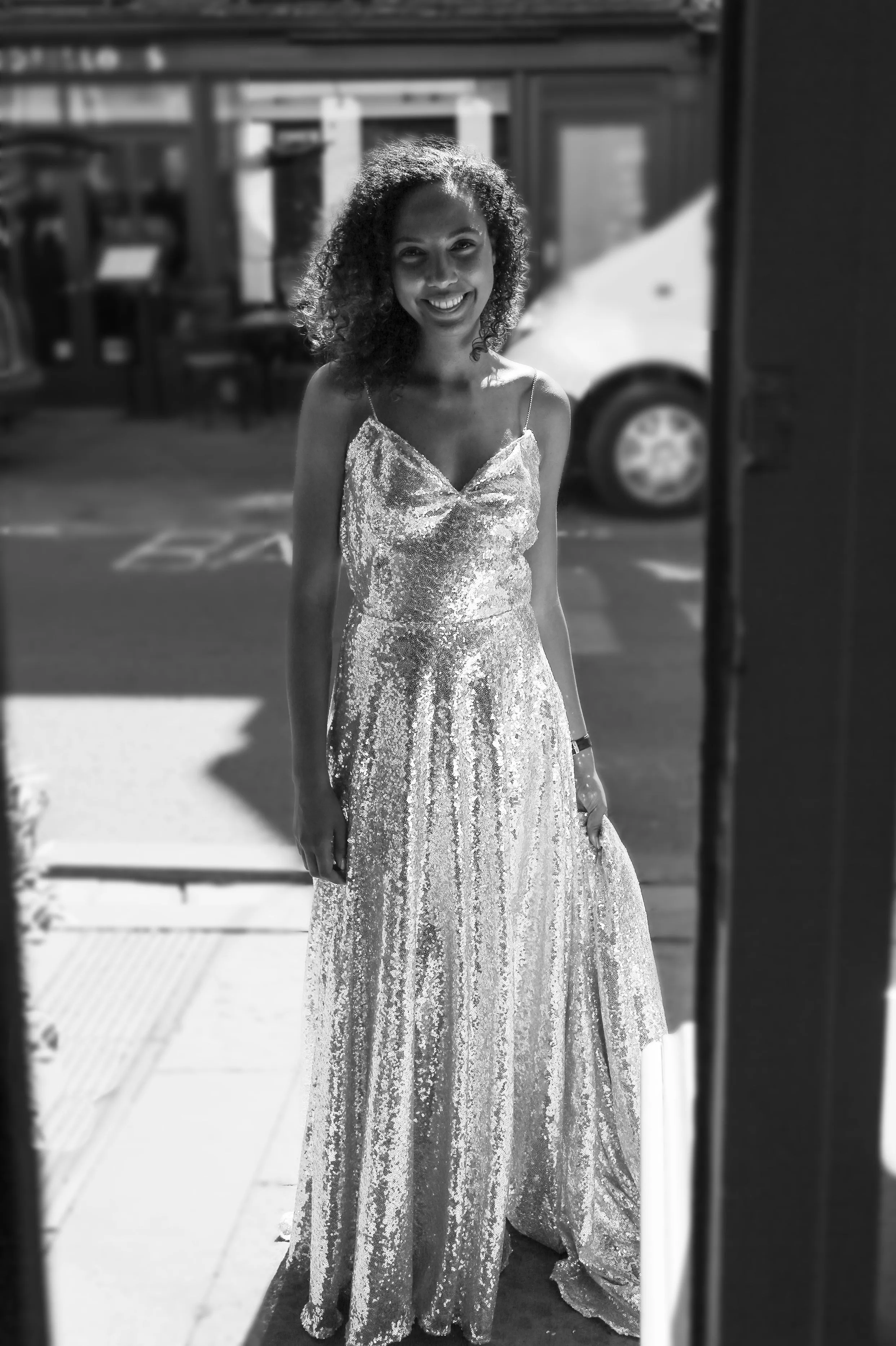 Skye - Sequin Bespoke Cowl Back Gown