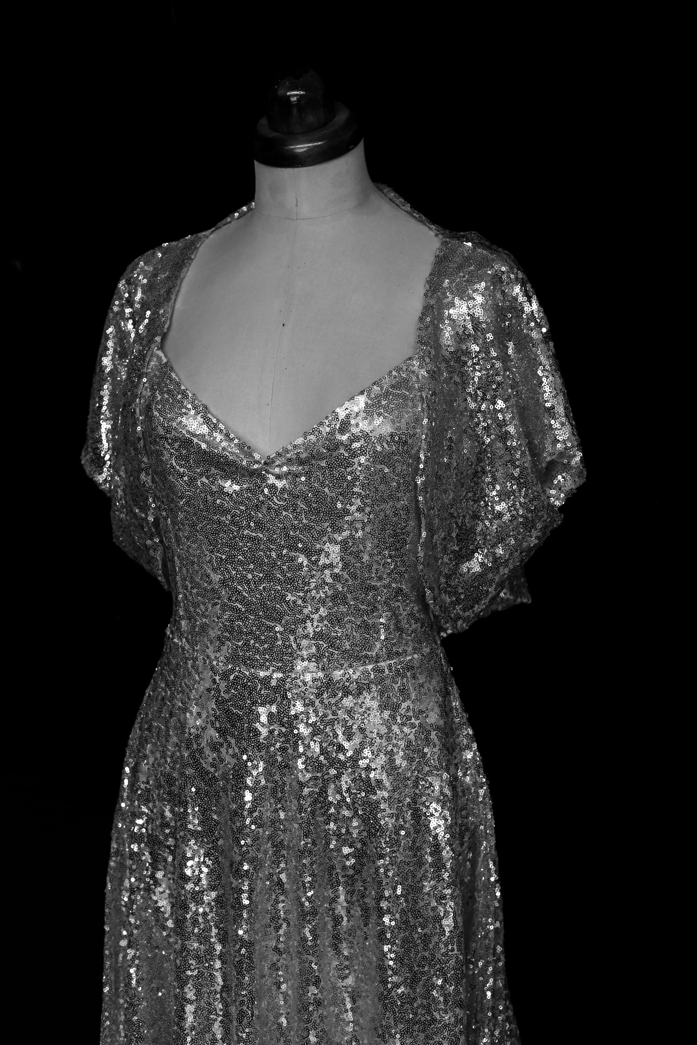 Skye - Sequin Bespoke Cowl Back Gown