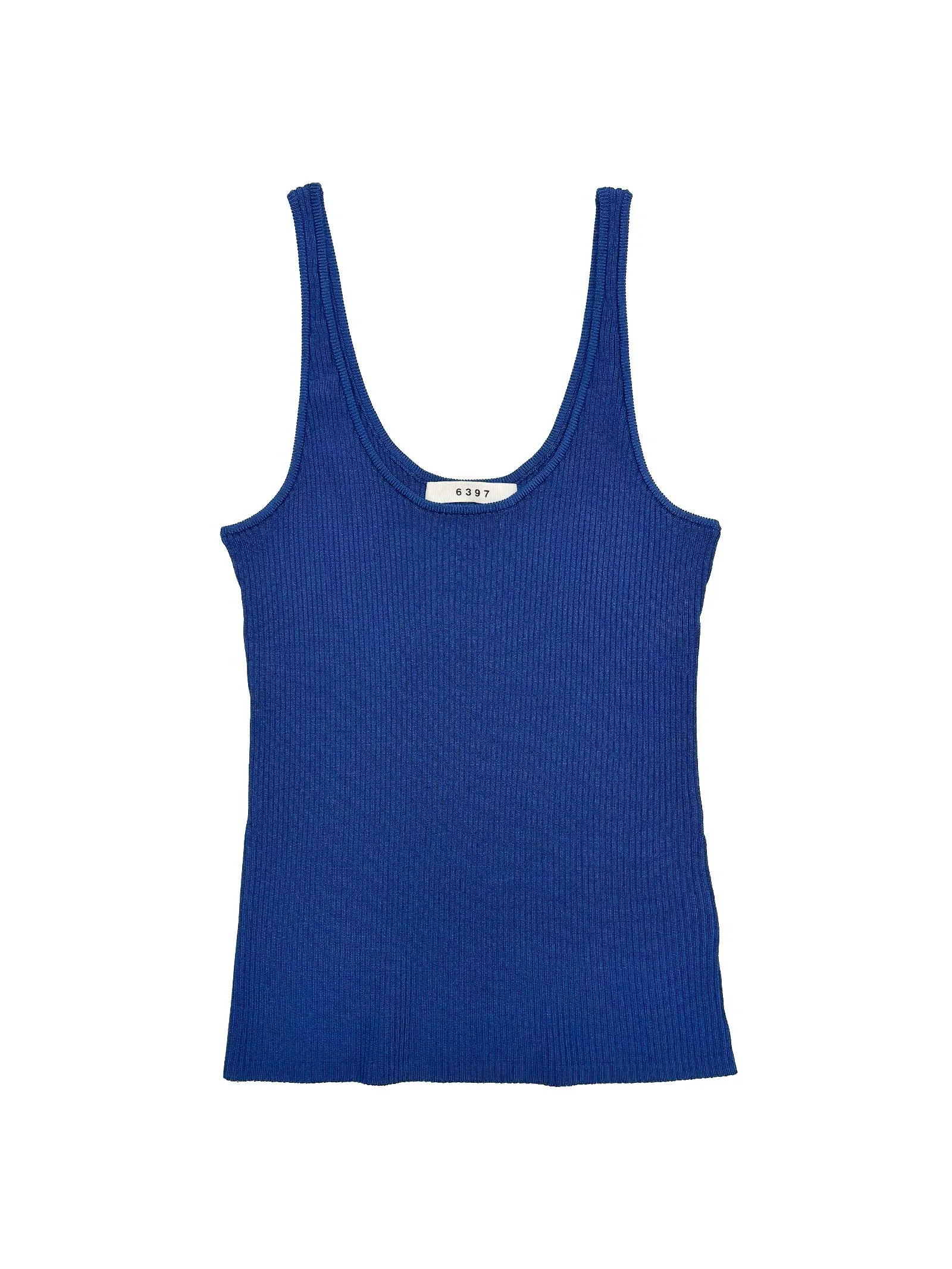 Slinky Rib Tank in Cobalt