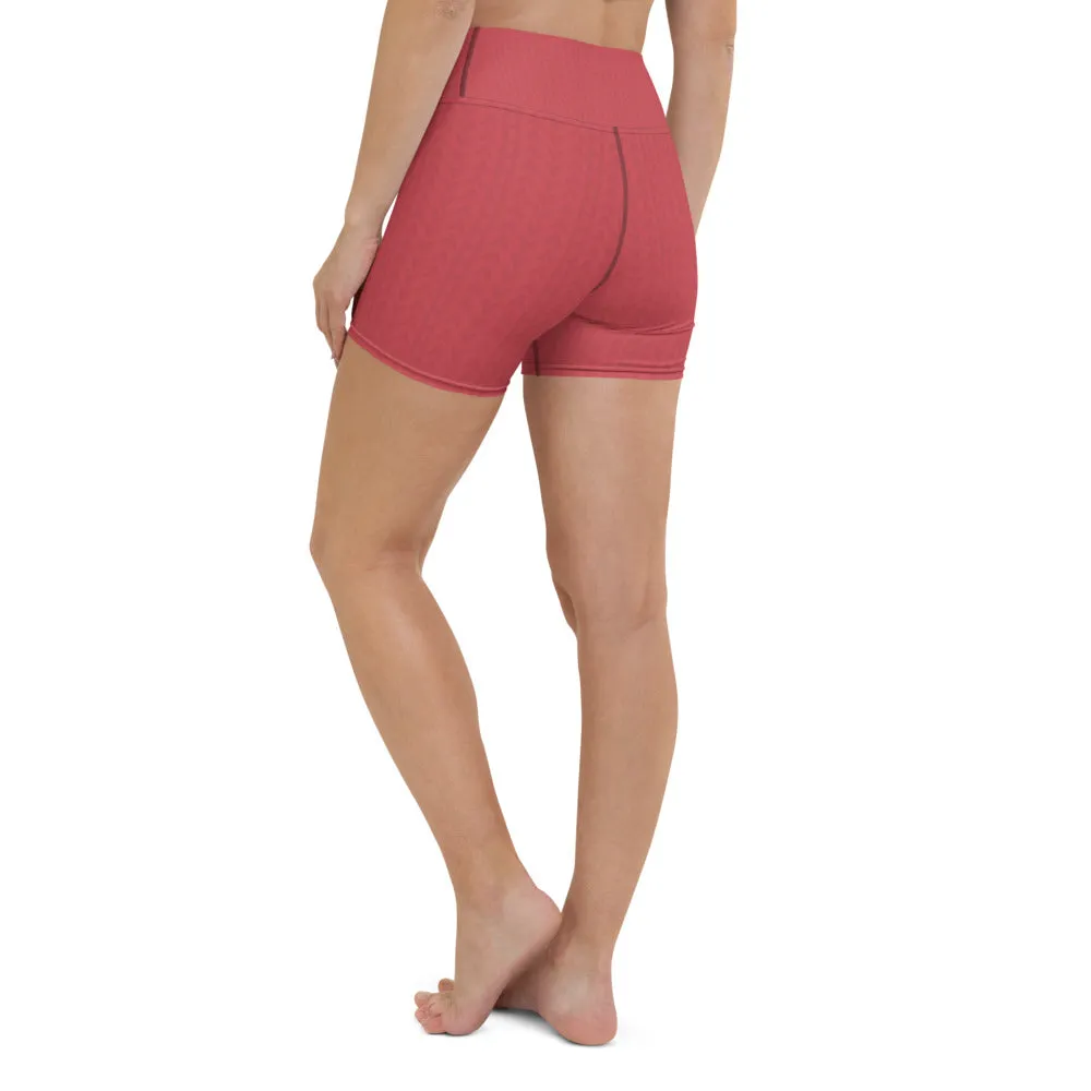 Strawberry Red High Waist Shorts