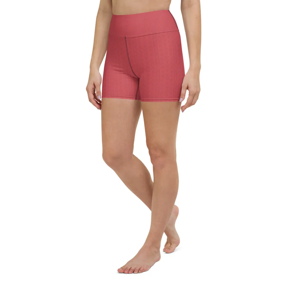 Strawberry Red High Waist Shorts