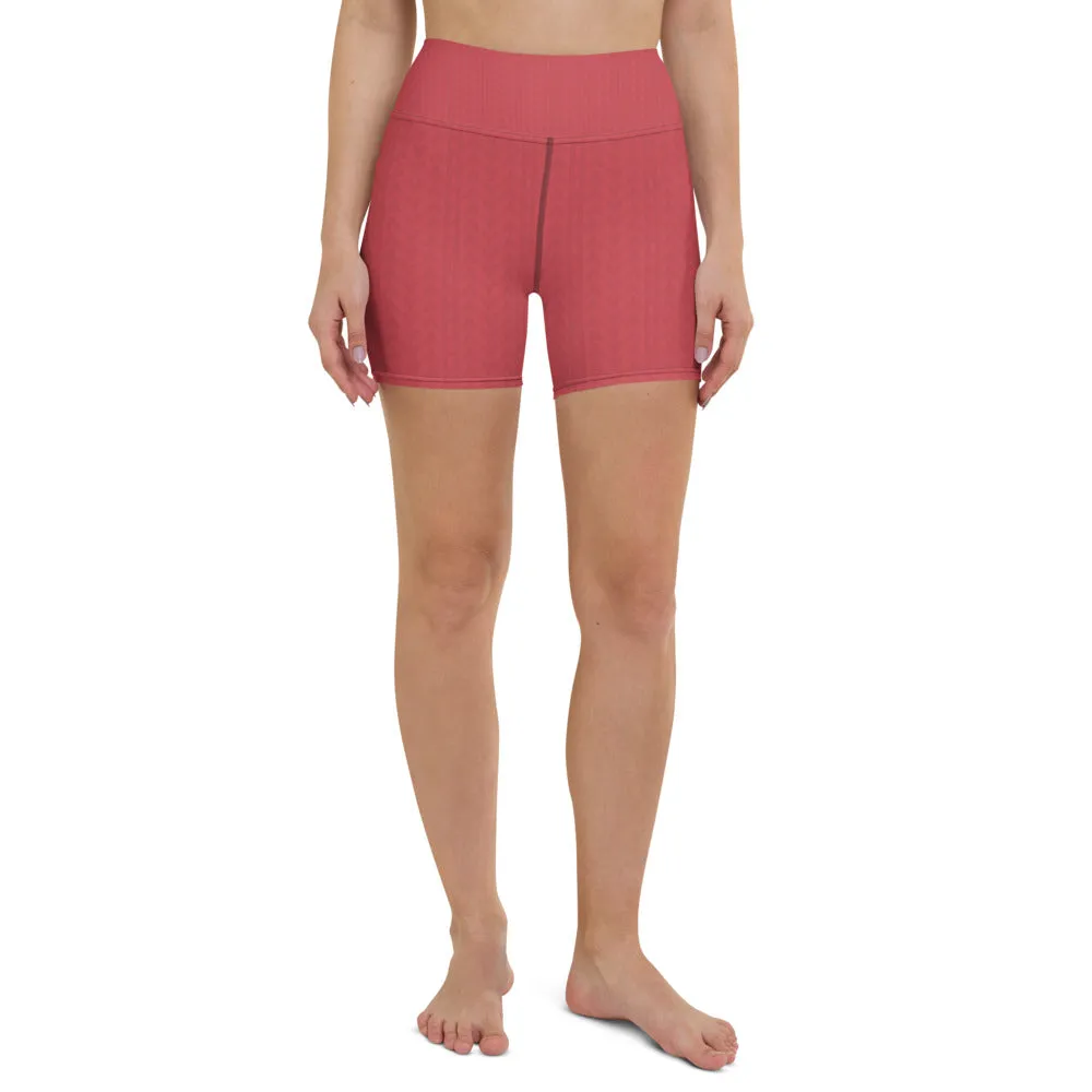 Strawberry Red High Waist Shorts