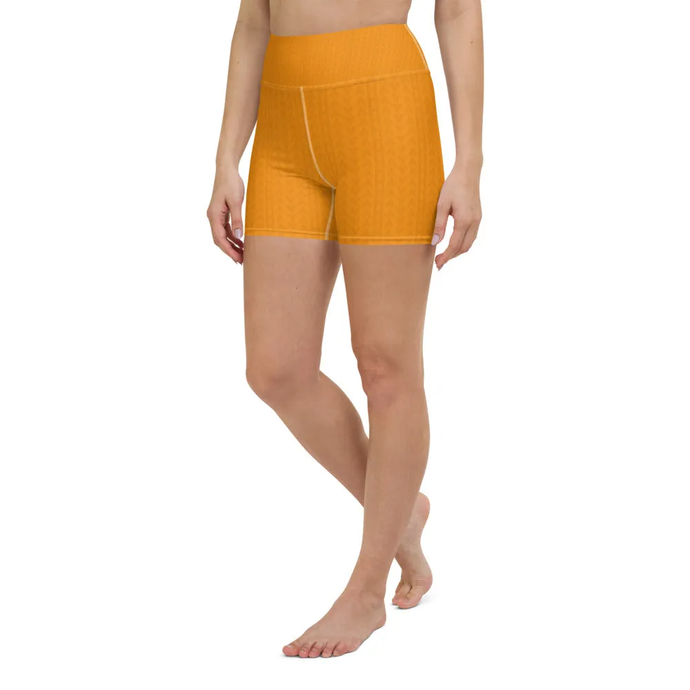 Tiger Tangerine High Waist Shorts