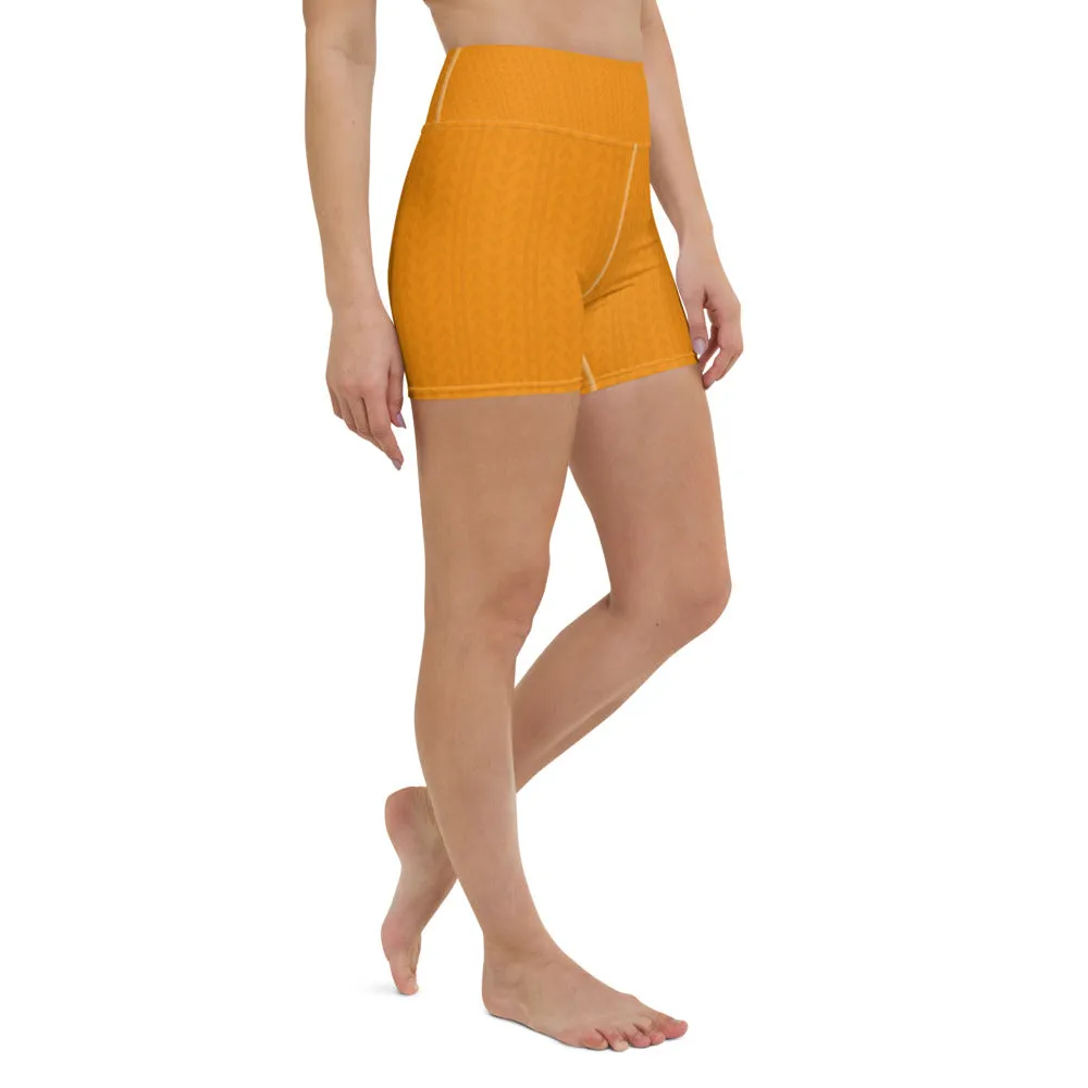 Tiger Tangerine High Waist Shorts