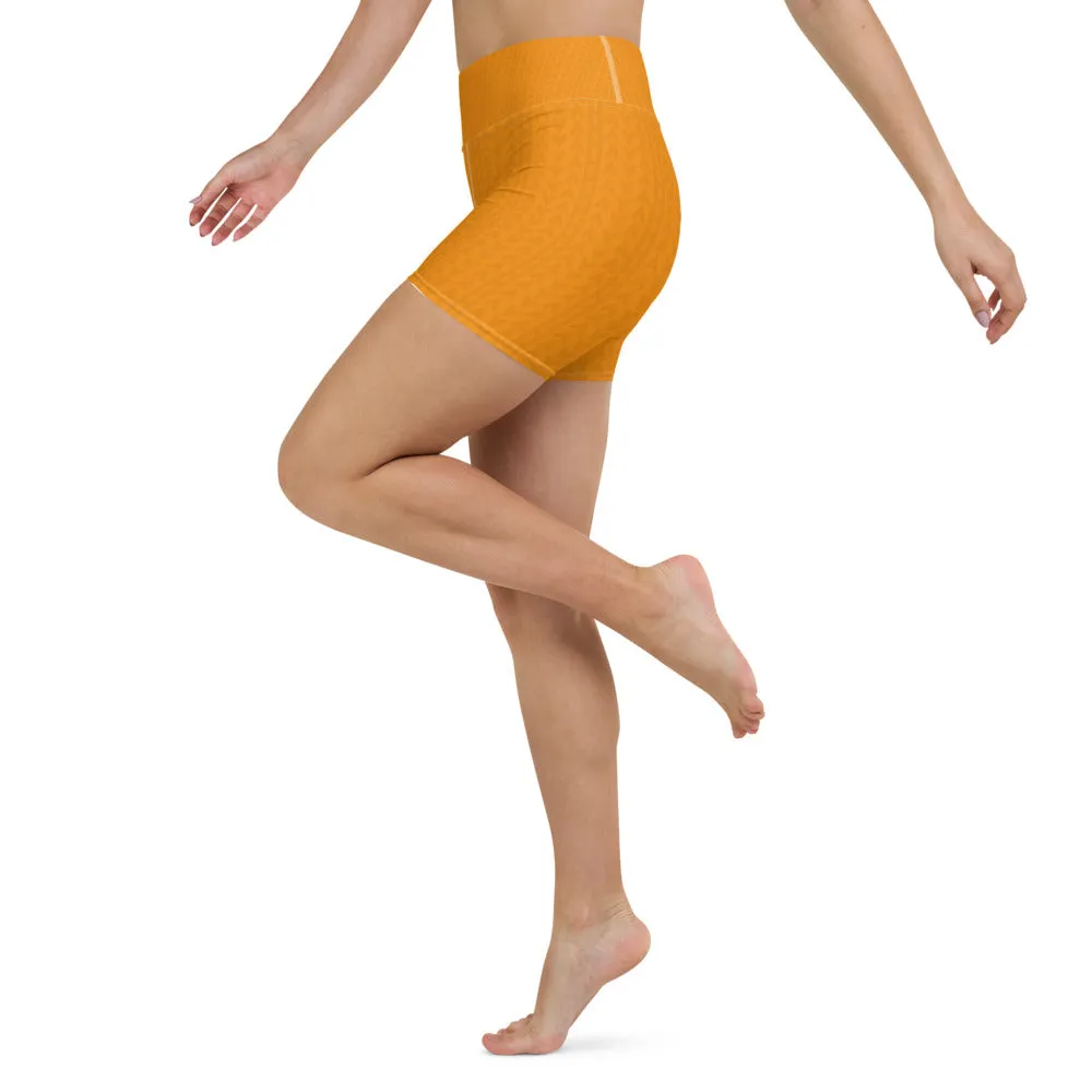 Tiger Tangerine High Waist Shorts